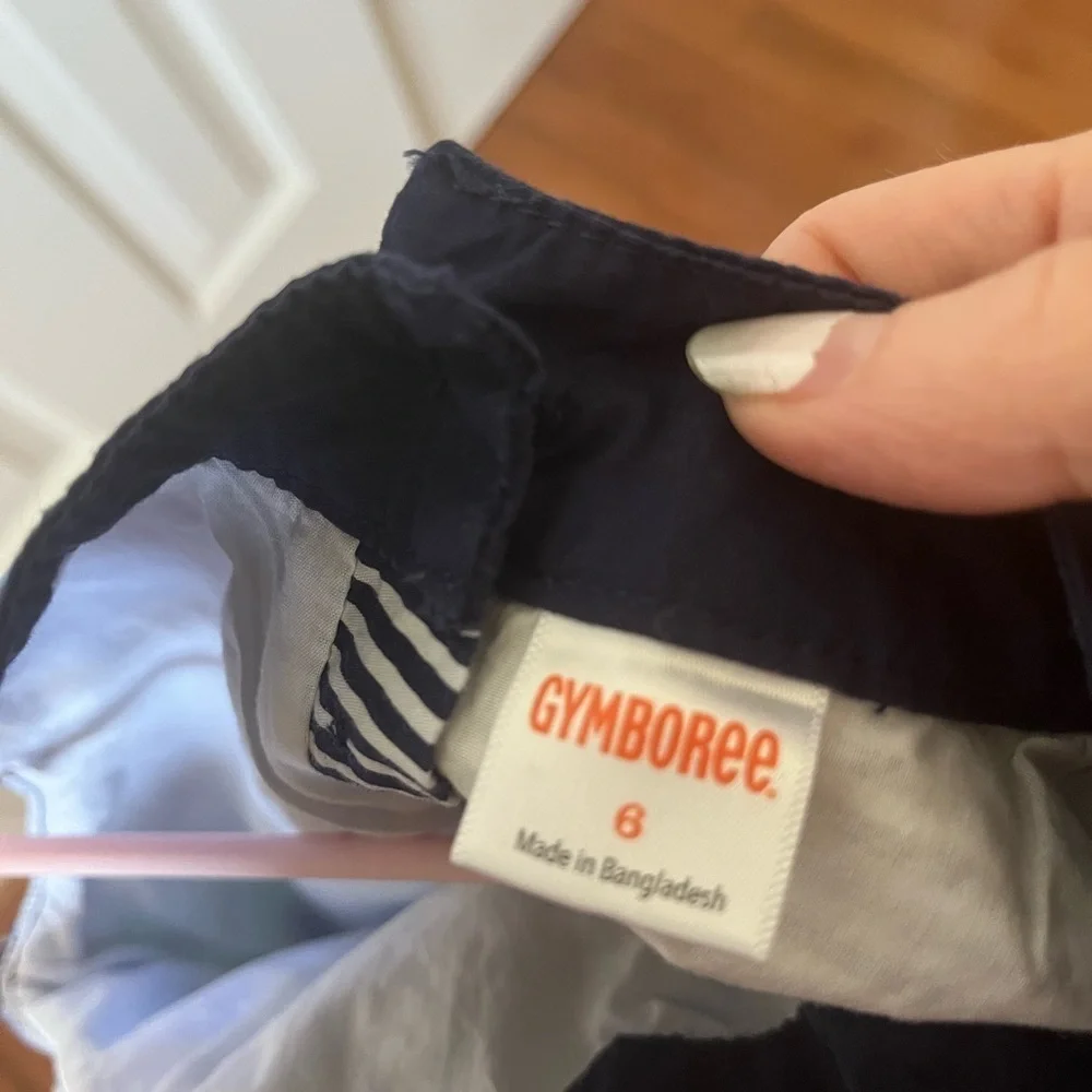 Gymboree size 6 patchwork navy/blue/green sundress